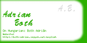 adrian both business card